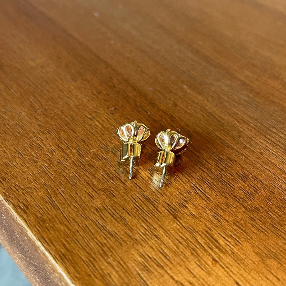 Kate Spade pink sparkly stud earrings! - Picture 4 of 4